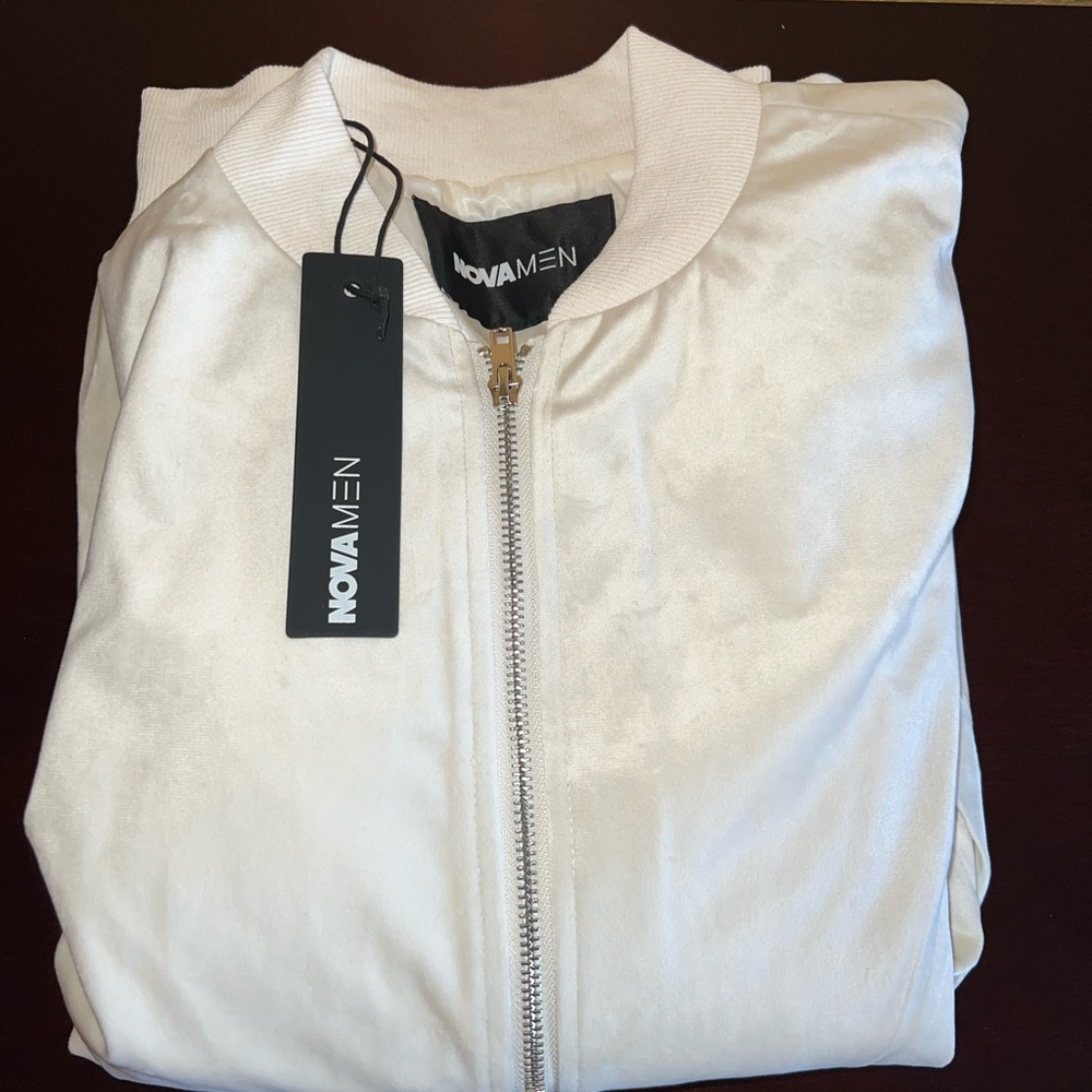 Mason Velour Bomber Jacket Size L